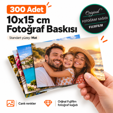10x15 fotoğraf baskısı 300 adet