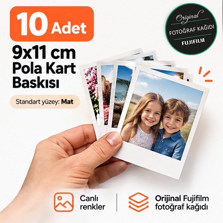 Polaroid fotoğraf baskısı 10 adet Polaroid fotoğraf baskısı 10 adet