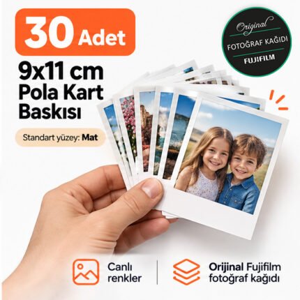 Polaroid fotoğraf baskısı 30 adet