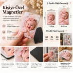 İş Makineleri Temalı Kişiye Özel Doğum Günü Magneti - Görsel 2