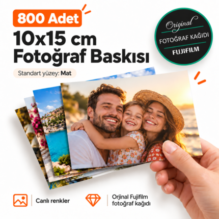 10x15 fotoğraf baskısı 800 adet Fujifilm profesyonel toplu fotoğraf baskısı