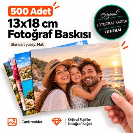13x18 fotoğraf baskısı 500 adet Fujifilm profesyonel toplu fotoğraf baskısı
