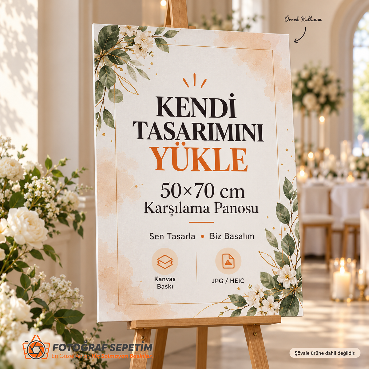 Kişiselleştirilebilir Düğün Karşılama Panosu Kişiselleştirilebilir Düğün Karşılama Panosu