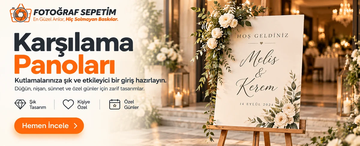 Kişiye özel karşılama panoları