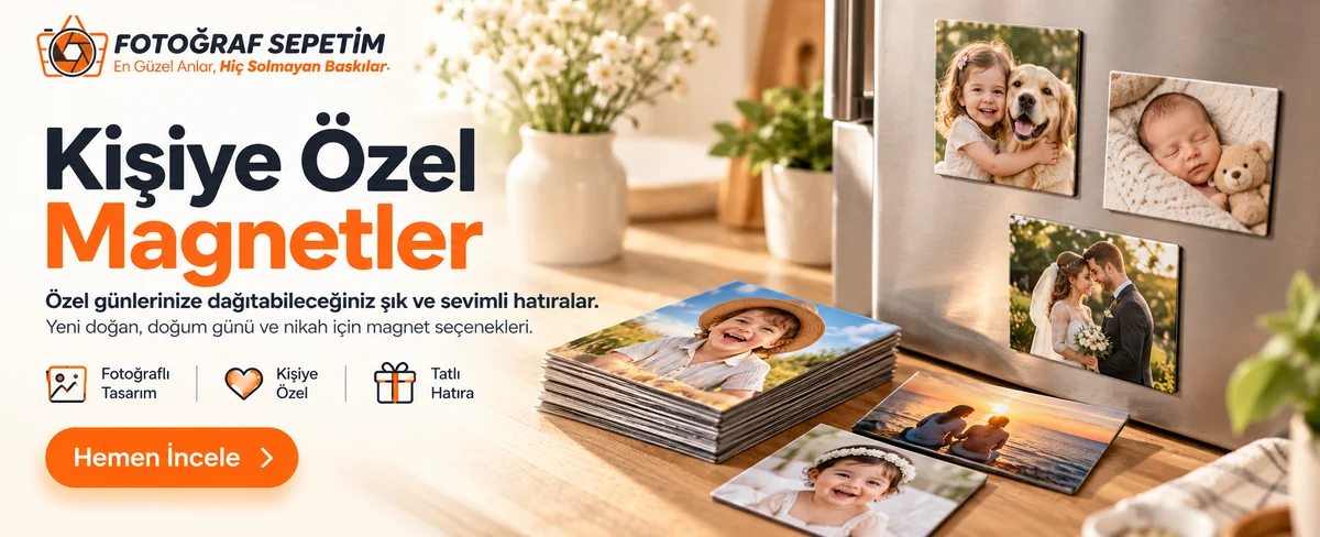 Kişiye özel fotoğraflı magnetler
